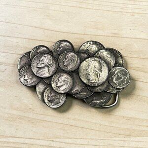 The Great American Buckle Co 1979 Limited Edition Coin Belt Buckle Vintage USA